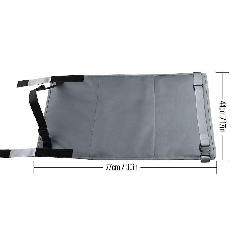 79 x 44cm Kids Airplane Seat Extender Portable Travel Seat Cushion(Black)