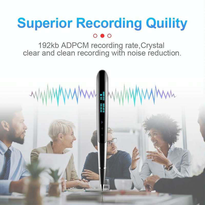 Q9 AI Intelligent High-definition Noise Reduction Conference Recording Pen Voice Control Recorder...