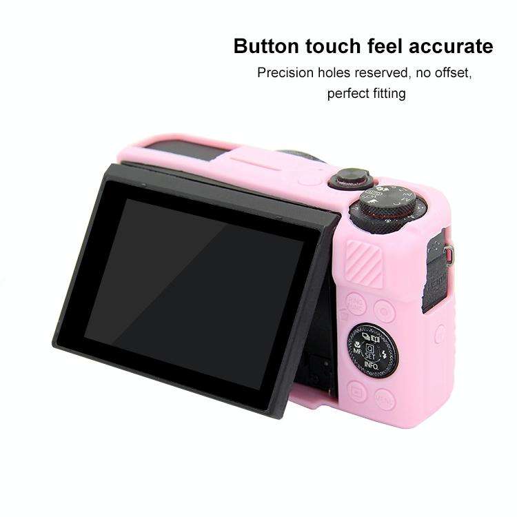 PULUZ Soft Silicone Protective Case for Canon EOS G7 X Mark II(Pink)