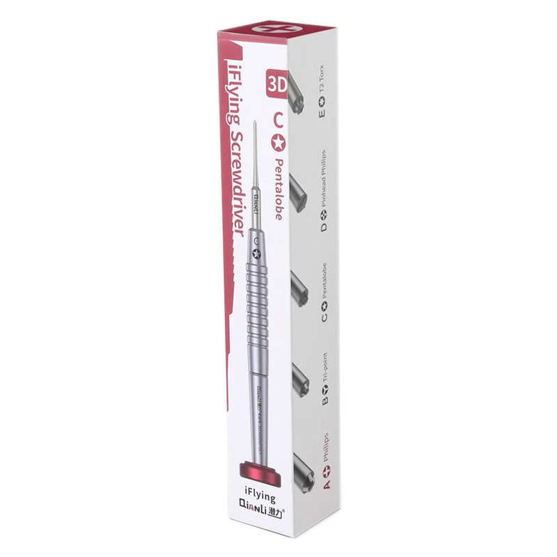 Qianli iFlying 3D Aluminum Handle Anti-slip Screwdriver, Pentalobe