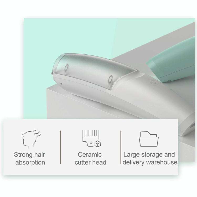 Household Baby Children's Rechargeable Electric Push Shaving Head Hair Clipper(Green)