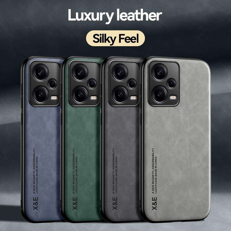 For Xiaomi Redmi Note 12 Global Lamba Skin Feel Magnetic Leather Phone Case(Blue)