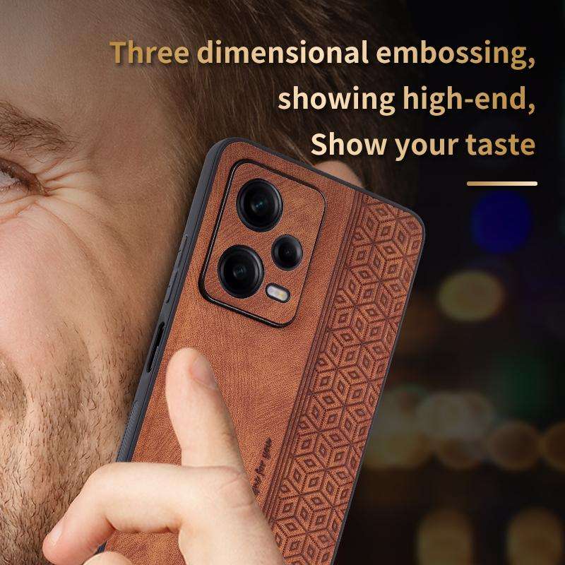 For Xiaomi Redmi Note 12 Pro 5G AZNS 3D Embossed Skin Feel Phone Case(Black)