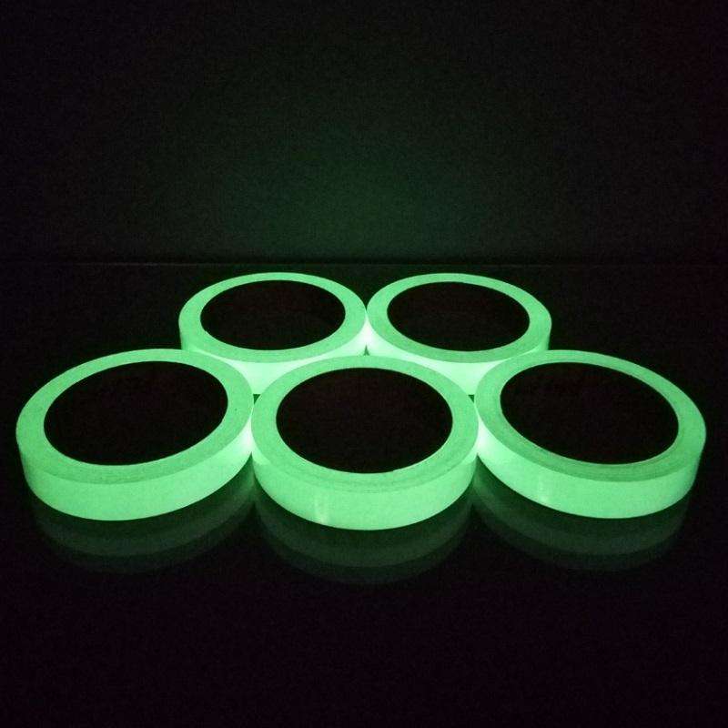 5 Rolls Home Decoration Baseboard Luminous Strip Safe Passage Warning Fluorescent Sticker, Specif...