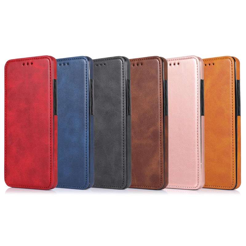 For Samsung Galaxy Note10+ Knight Magnetic Suction Leather Phone Case(Black)