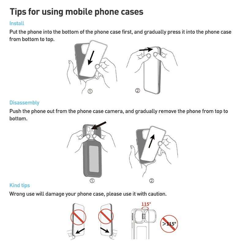 For iPhone 15 Pro Max NFC Four-Color E-ink Screen DIY Phone Case(Blue)