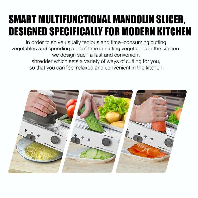 CZ-01 Multifunctional Household Stainless Steel Manual Vegetable Cutting Machine Carrot Potato Gr...