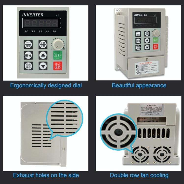 AT1-0450X 0.45KW 220V Single-phase Input Three-phase Output Inverter Motor Governor