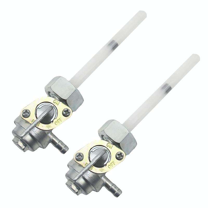 2 PCS Motorcycle Fuel Tap Valve Petcock Fuel Tank Gas Switch for Honda CB400/CB500/CB550/CB750(Wh...