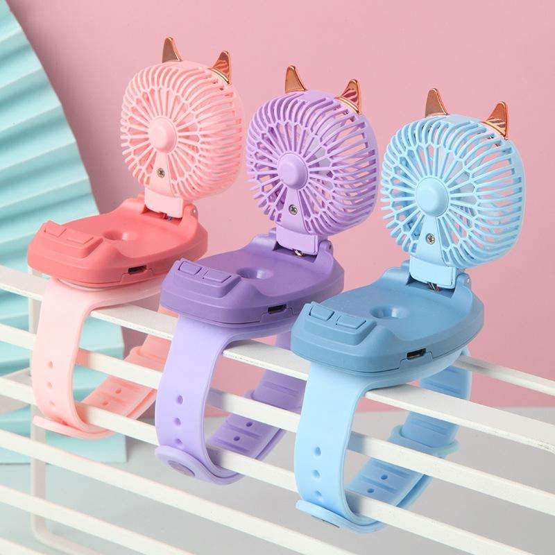 Watch Handheld Mini Fan(Purple)