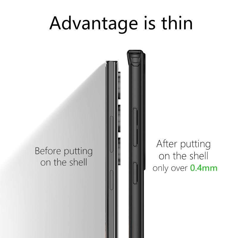 For Samsung Galaxy S23 Ultra 5G wlons Magsafe Carbon Fiber Kevlar TPU Phone Case(Black)