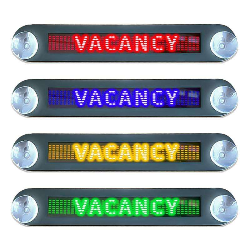 DC 12V Car LED Programmable Showcase Message Sign Scrolling Display Lighting Board with Remote Co...
