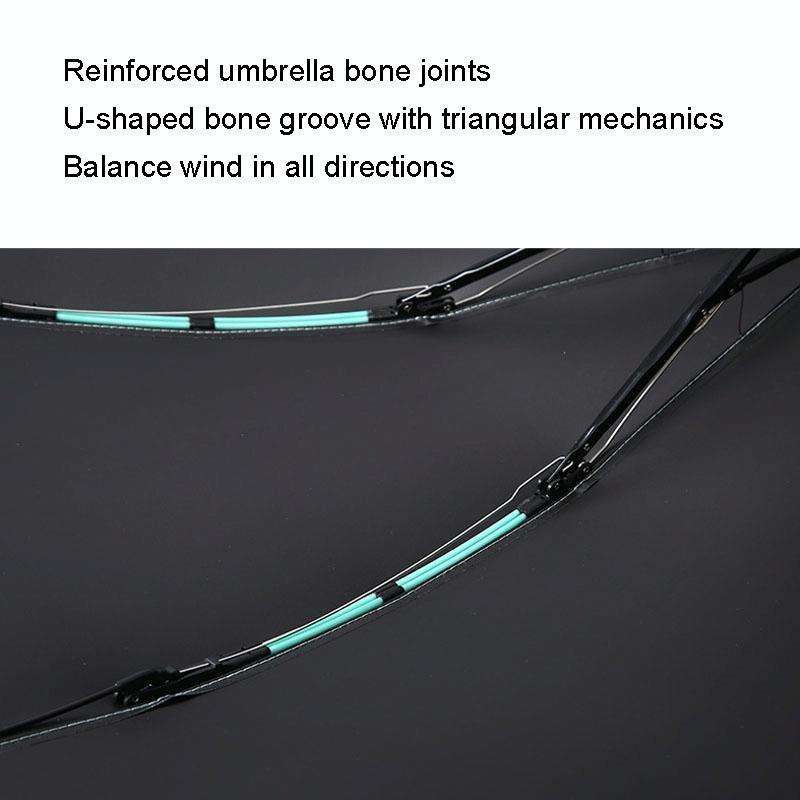 20 Bone Reverse Double Bone Automatic Folding Umbrella Sunshade Sun Umbrella(Blue)