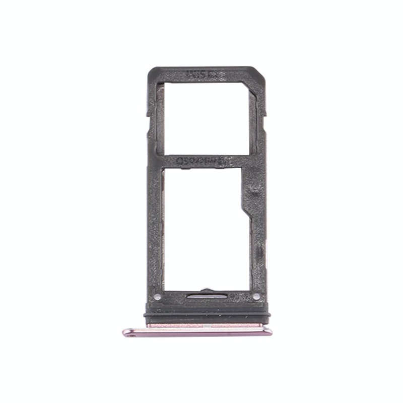 For Galaxy S8 SIM Card Tray + Micro SD Tray (Pink)