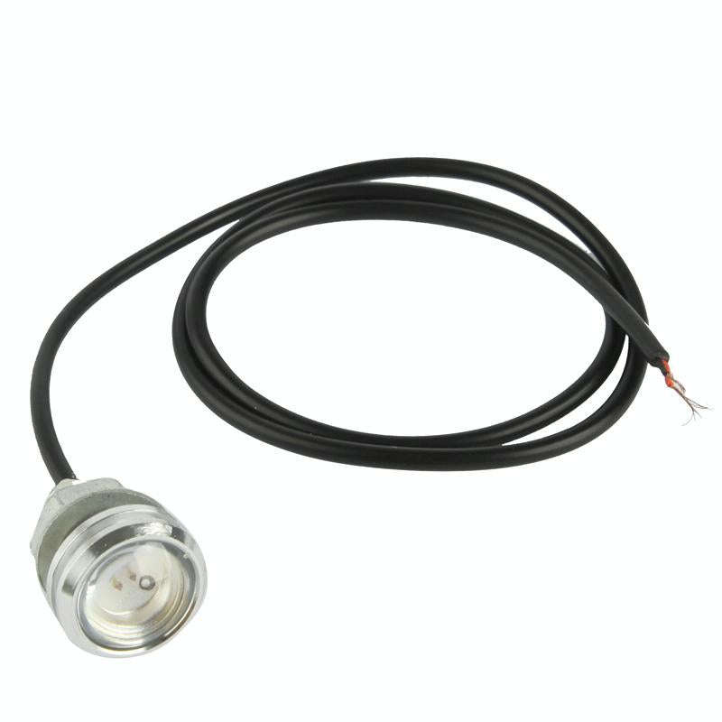 3W Waterproof Eagle Eye Light Green LED Light for Vehicles, Cable Length: 60cm(Silver)