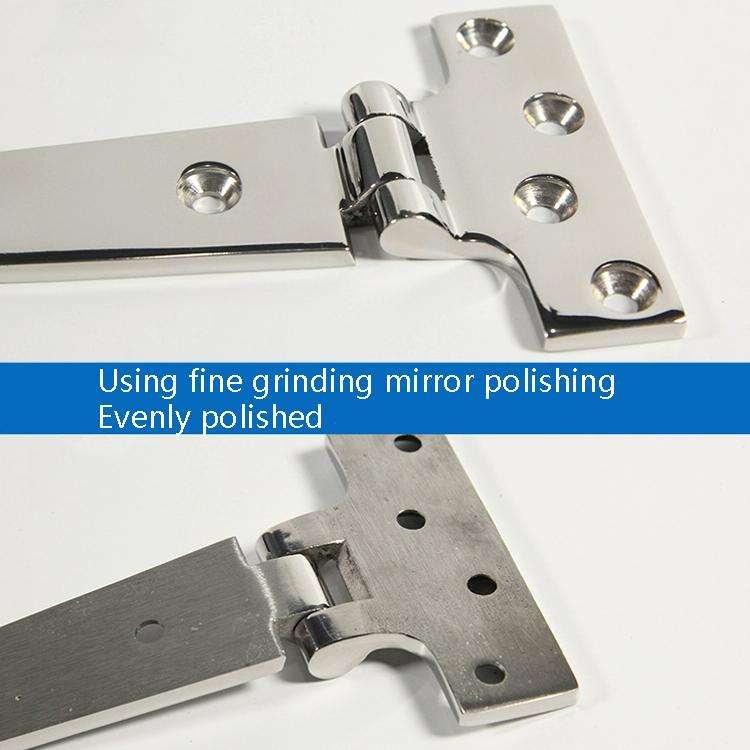 T-Shaped Hinge Thickened Stainless Steel Cabinet Glass Door Hinge, Specification: 100x54x4.8mm