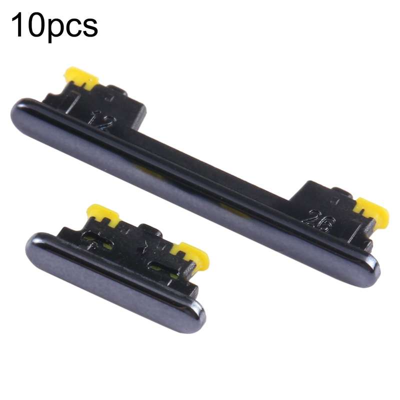 For Samsung Galaxy A73 5G SM-A736 10pcs Power Button + Volume Control Button(Black)