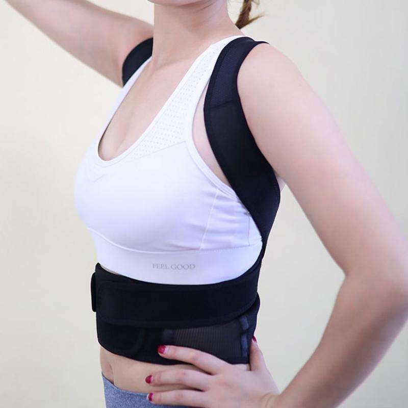 Breathable Anti-hunchback Posture Correction Belt, Specification: M(Black)