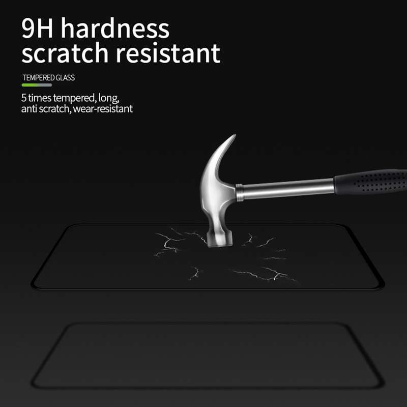 For Huawei Y9a 2020 MOFI 9H 3D Explosion-proof Curved Screen Tempered Glass Film(Black)