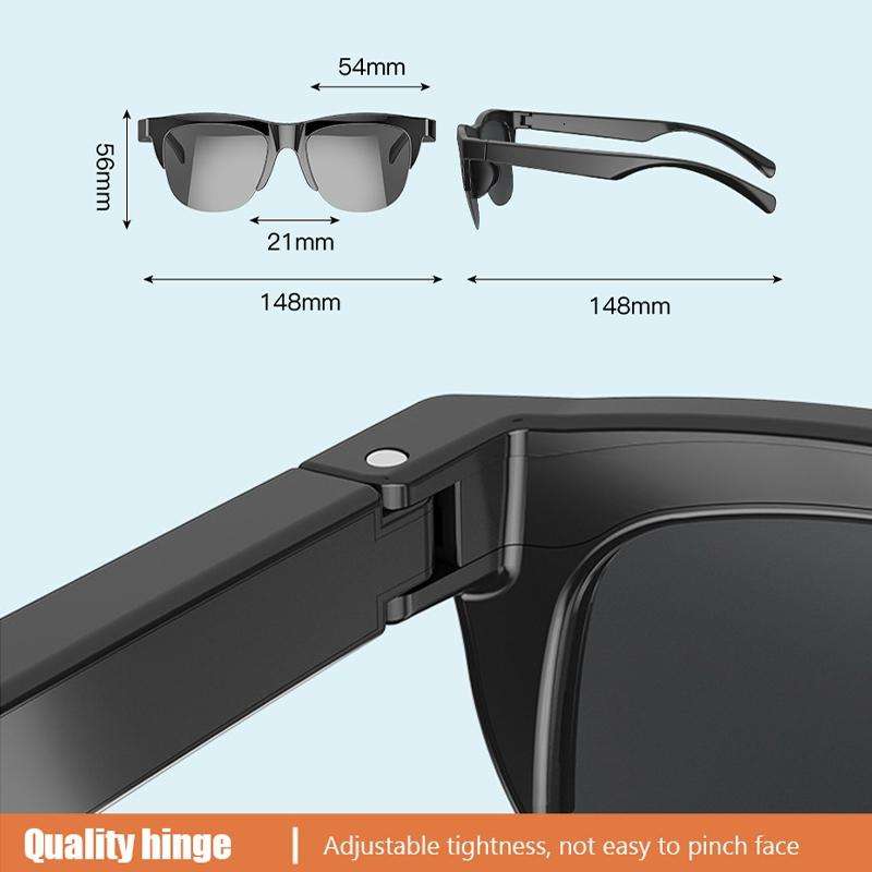 F06 Universal Style Bluetooth 5.3 Smart Sunglasses Wireless Headset Anti-Strong Light Anti-Polari...