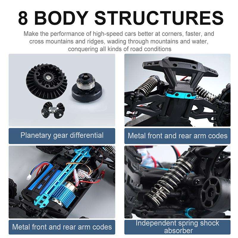 SCY-16201 2.4G 1:16 Electric 4WD RC Racing Off-road Vehicle Car Toy (Green)