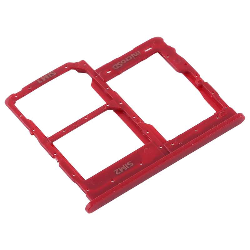 For Samsung Galaxy A01 Core SM-A013 SIM Card Tray + SIM Card Tray + Micro SD Card Tray (Red)
