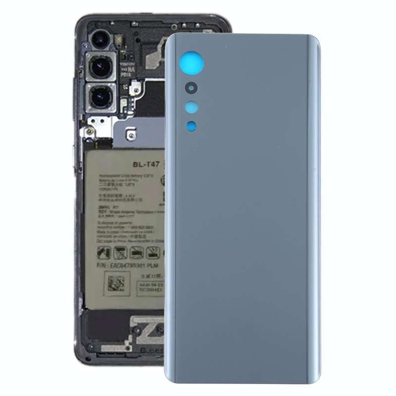 Battery Back Cover for LG Velvet LMG910EMW LM-G910EMW / Velvet 5G LM-G900N LM-G900EM(Black)