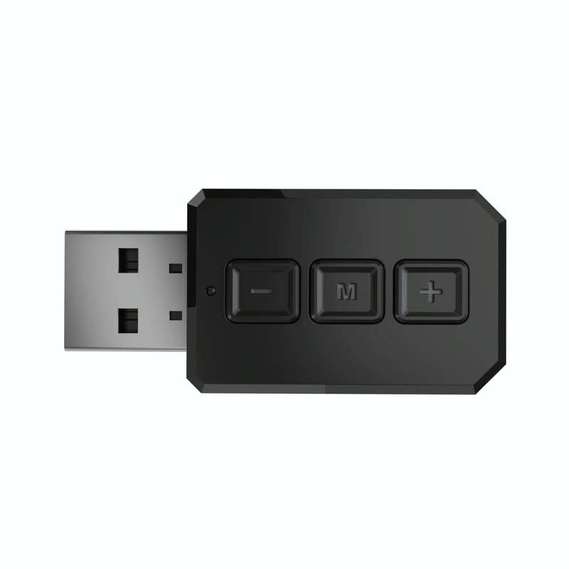 RT02 USB Bluetooth Audio Adapter Receives Transmits 2-in-1 Bluetooth 5.0 Hands-free Talk Car Blue...