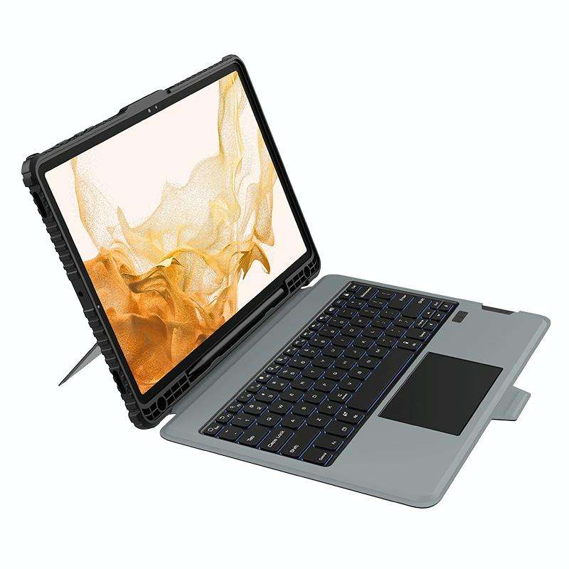 For Samsung Galaxy Tab S8+/S8+ 5G/S7+/S7 FE Nillkin Bumper Combo Keyboard Case with Backlight