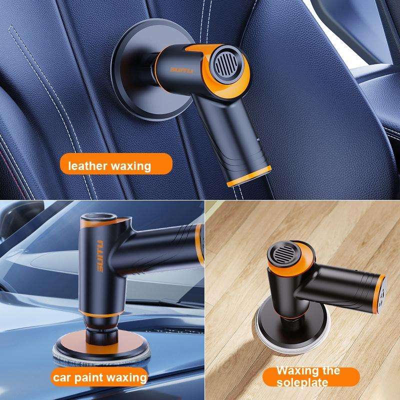 SUITU ST-6602 100W 1800RPM Wireless Car Waxing Machine Car Polishing Machine(Orange)