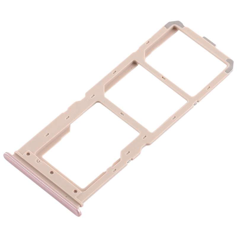 For Vivo Y71 2 x SIM Card Tray + Micro SD Card Tray (Rose Gold)