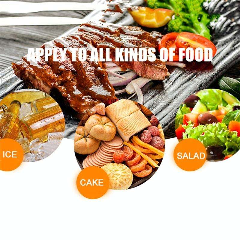 304 Stainless Steel Food Clip,Style: Ice Clip (Black)