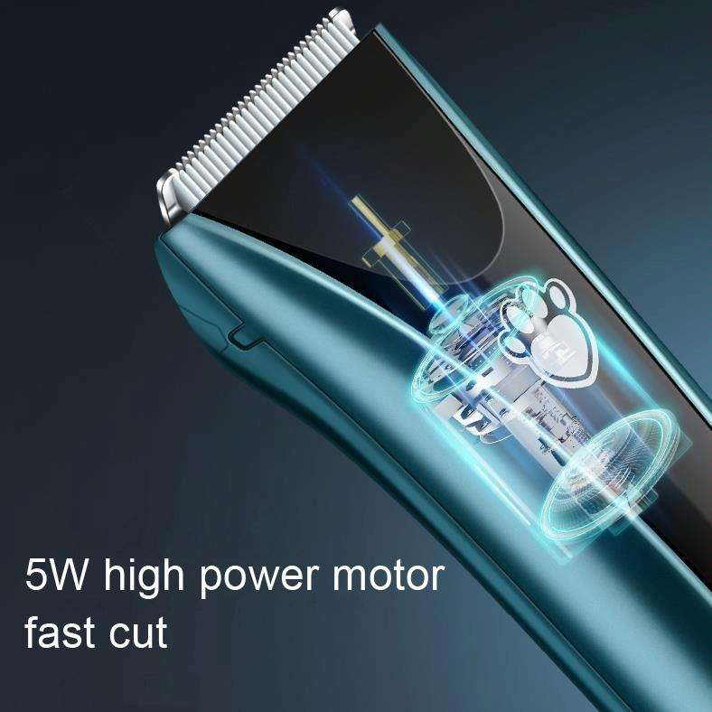 Waterproof Pet Shaver Dog Electric Hair Clipper, Specification: Package 4(Blue)