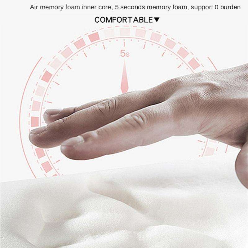 SR-09 Car Neck Pillow Memory Foam Lumbar Support, Style: Ordinary Headrest (Black)