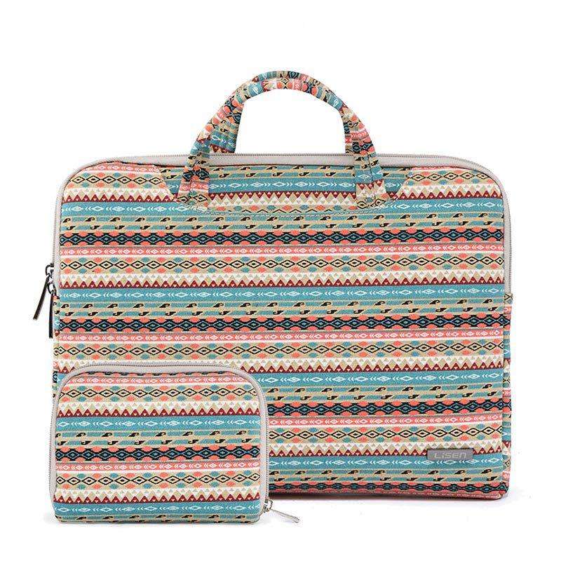 LiSEN LS-116 Simple Laptop Bag Business Laptop Liner Bag, Size: 11.6 inch(Canvas Diamond Lattice ...