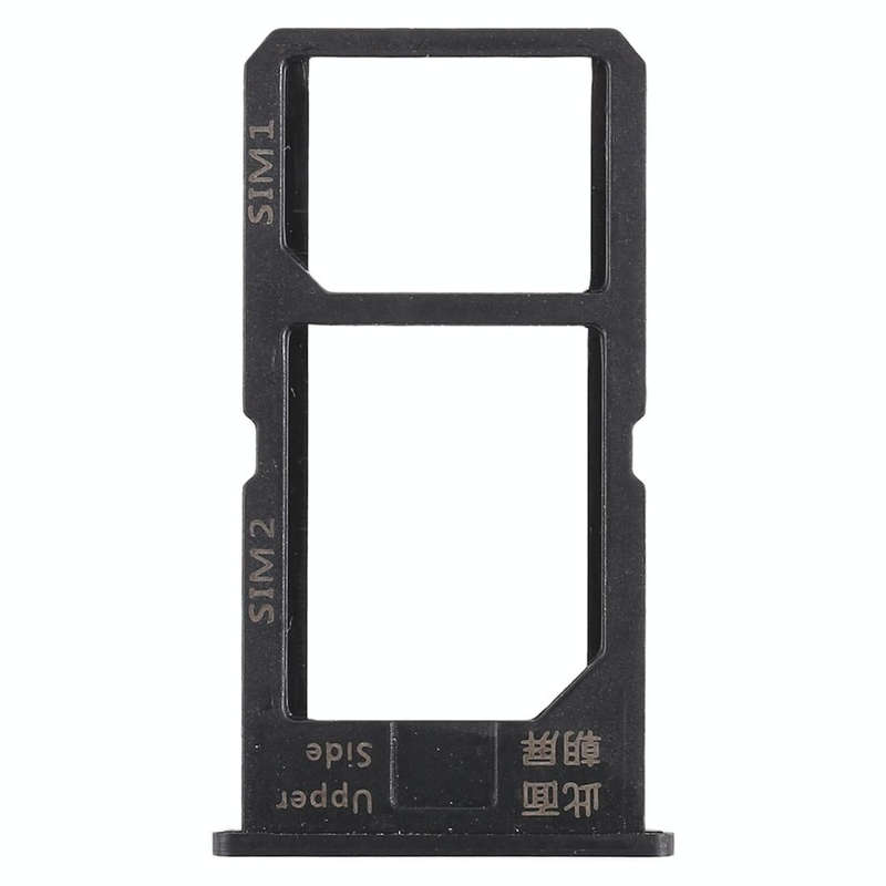 For Vivo Y55 2 x SIM Card Tray (Black)