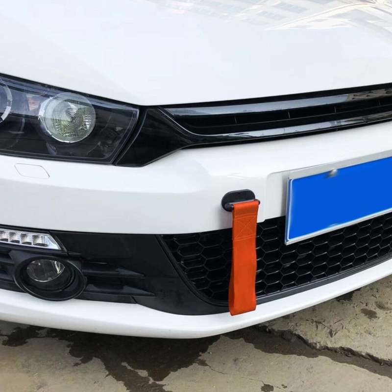 Universal Car Front Rear Tow Strap Adhesive Tape Towing Hook Ribbon, Size: 26.5*6.5*4cm(Orange)