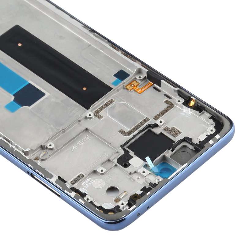 Original Front Housing LCD Frame Bezel Plate for Xiaomi Redmi Note 9 Pro 5G M2007J17C(Grey)