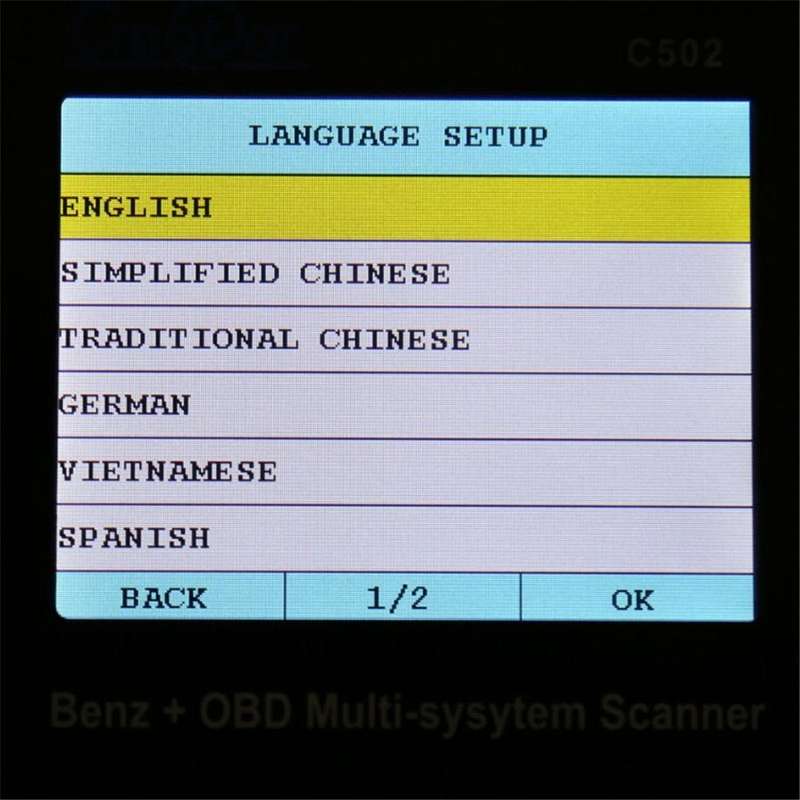 Creator C502 V7.6 Car OBD2 Multi-system Scanner Car Diagnostic Tool for Mercedes-Benz before 2016...