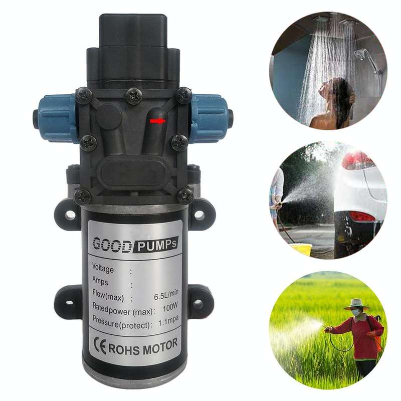 DC48V 100W Reflux Double Thread Positive Pump Diaphragm 8L Atomizing Spray Water Pump for Car Was...