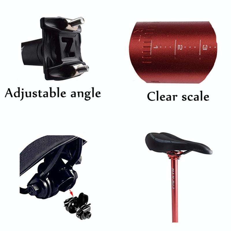 FMFXTR Bicycle Extended Saddle Seat Tube Double Nail Straight Tube, Specification: 30.9mm(Blue)