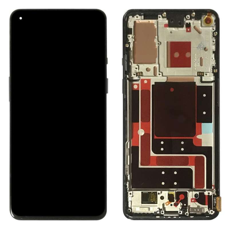 For OnePlus 9 LE2113 LE2111 LE2110 Digitizer Full Assembly With Frame Original LCD Screen (Purple)