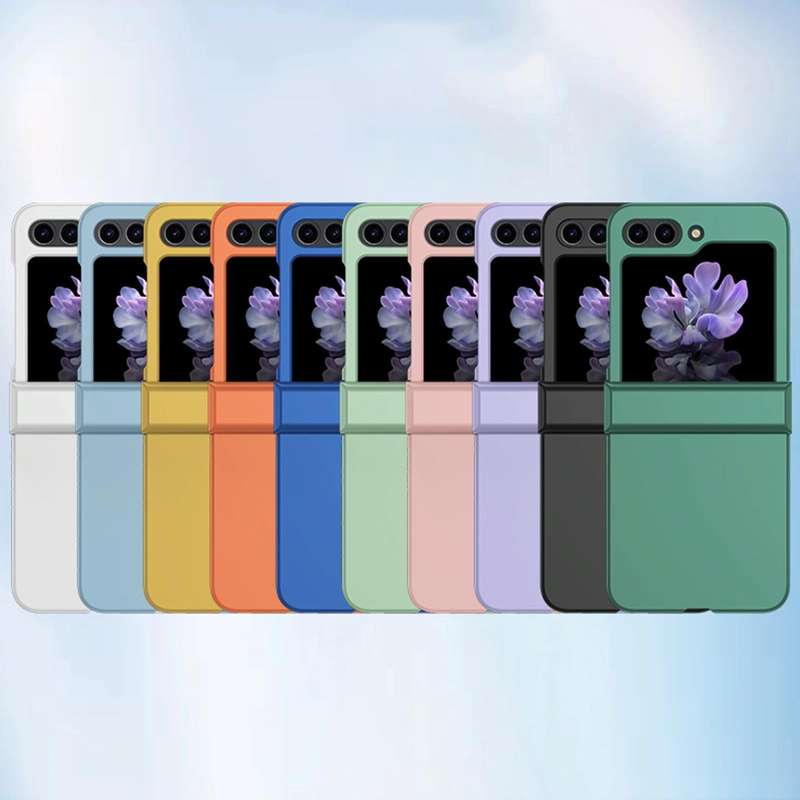 For Samsung Galaxy Z Flip5 Skin Feel PC Phone Case with Hinge(Black)