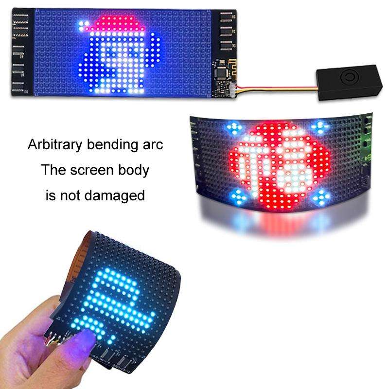 Bluetooth Controlled Color Foldable Curved LED Display Screen(1632)