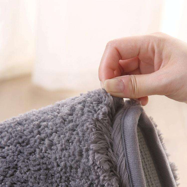 Bathroom Toilet Absorbent Bath Mat Carpet Bedroom Non-slip Foot Pad, Size:50x80cm(Dark Grey)