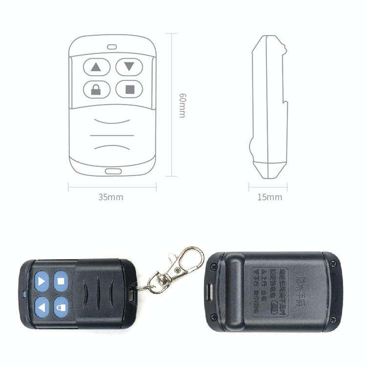 2 PCS Electric Roller Shutter Waterproof Copy Universal Remote Controller Garage Door Remote Cont...