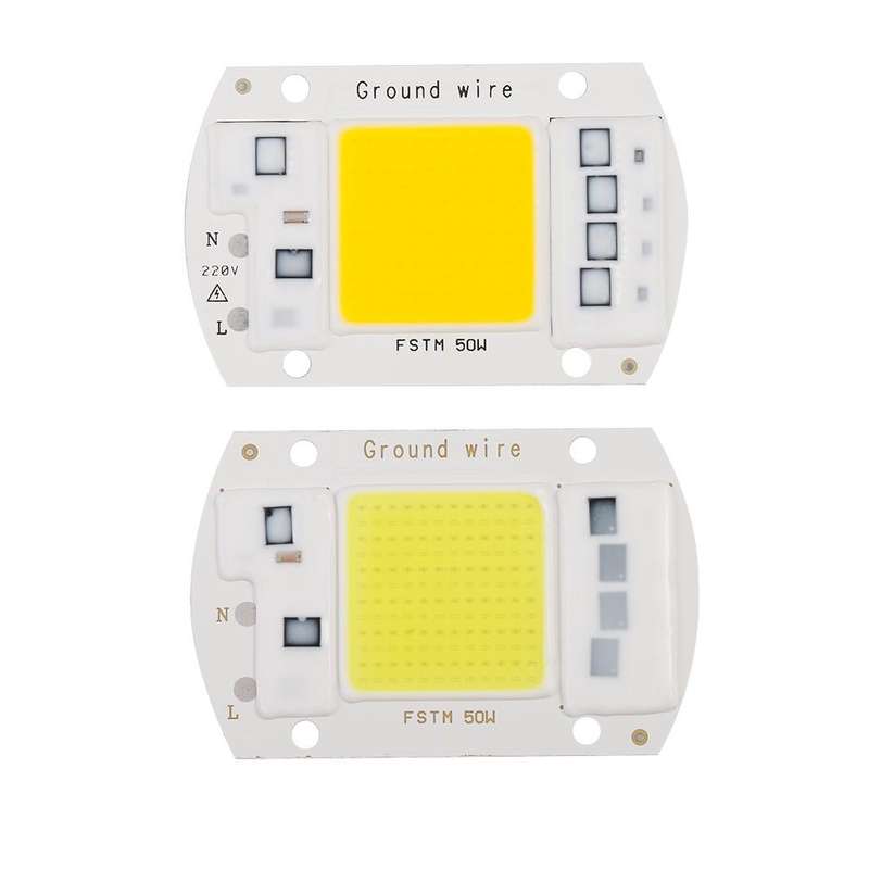 High Power 220V LED FloodlightCool/Warm White COB LED Chip IP65 Smart IC Driver Lamp(20W white)