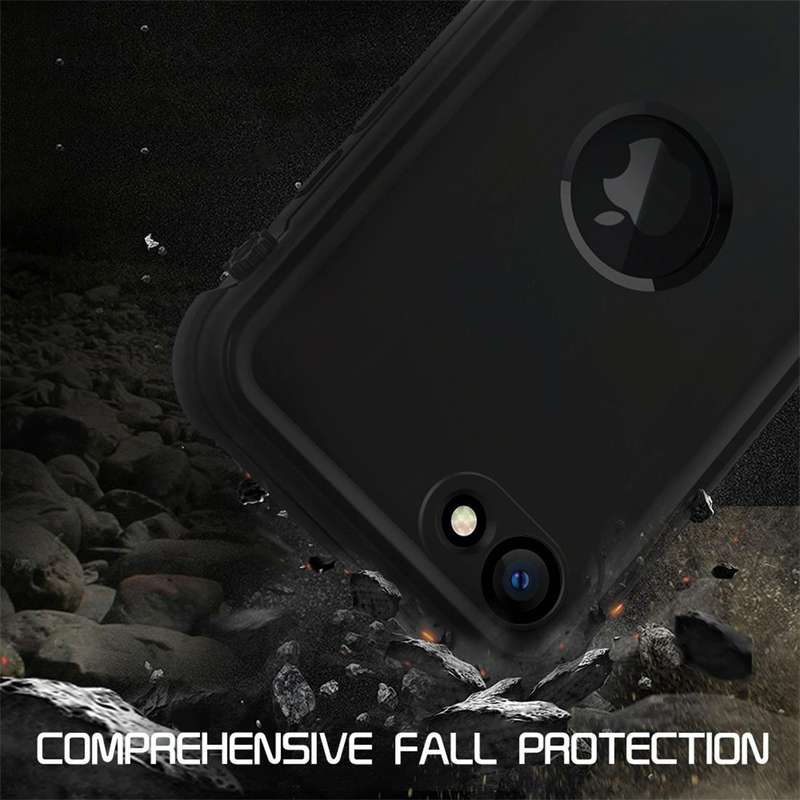 For iPhone SE 2022 / SE 2020 RedPepper Shockproof Waterproof Solid Color PC + TPU Protective Case...