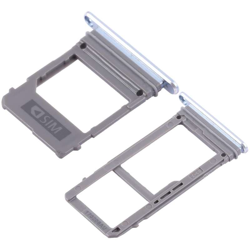 For Galaxy A520 / A720 2 SIM Card Tray + Micro SD Card Tray (Blue)