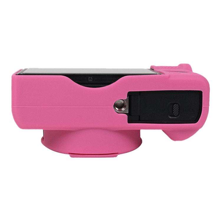 For Canon PowerShot G7 X Mark III / G7X3 Soft Silicone Protective Case with Lens Cover(Rose Red)